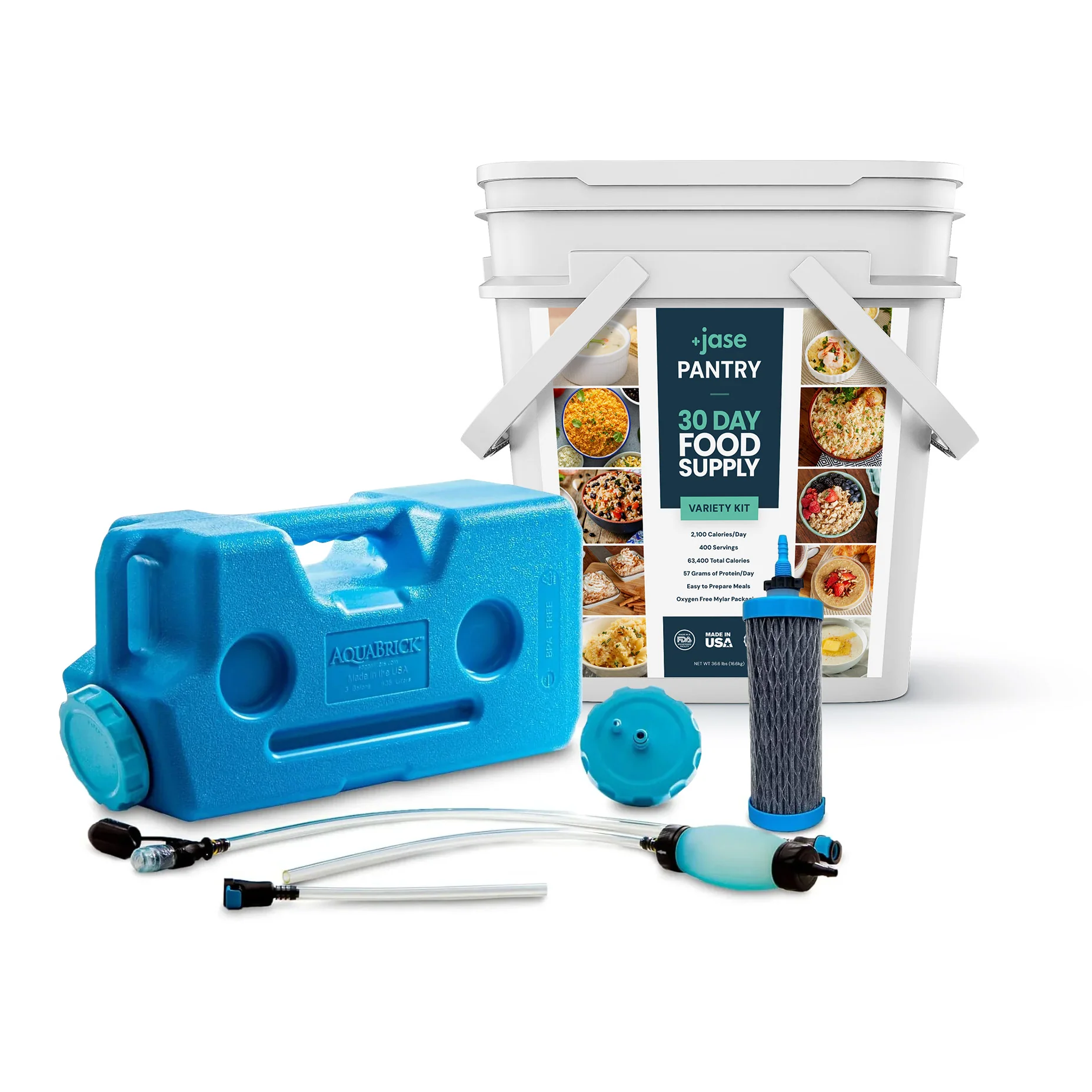 JasePantry 30-Day Food Supply + Water Filter Combo - Image 23